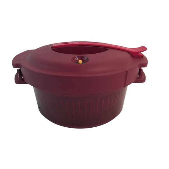 Tupperware Microwave Pressure Cooker 3Q/3L Red Maroon 2015 NEW - Picture 3 of 7